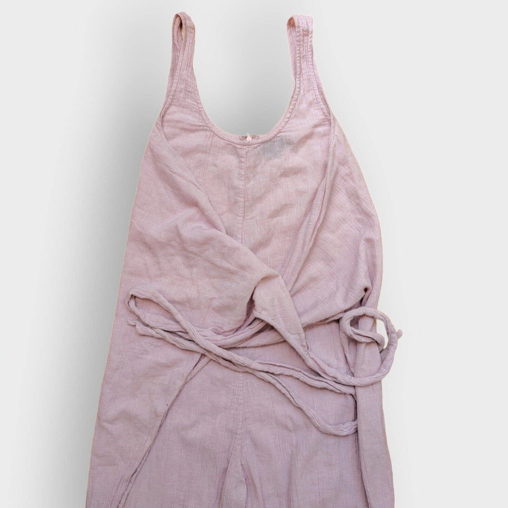 Hatch Maternity The Wraparound Jumpsuit Size XS 0 Pink Gingham Comfy - Picture 2 of 5